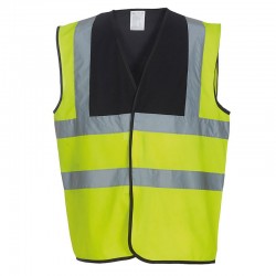 YOKO Hi vis 2 band waistcoat t shirts